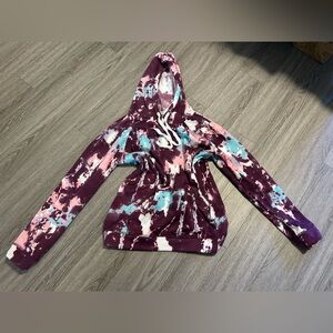 Ardene Tie-Dye Hoodie in Purple and Blue